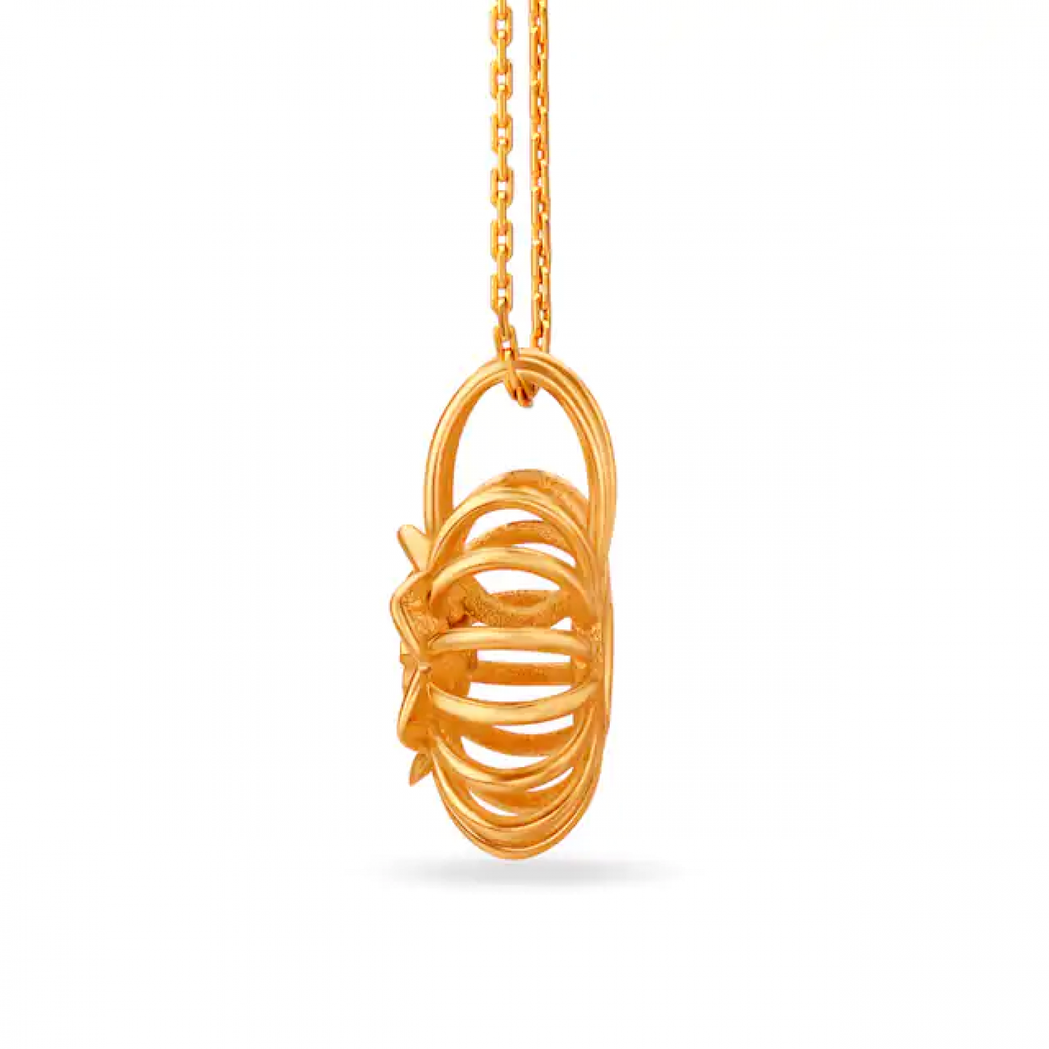 Floral Sun Gold Pendant