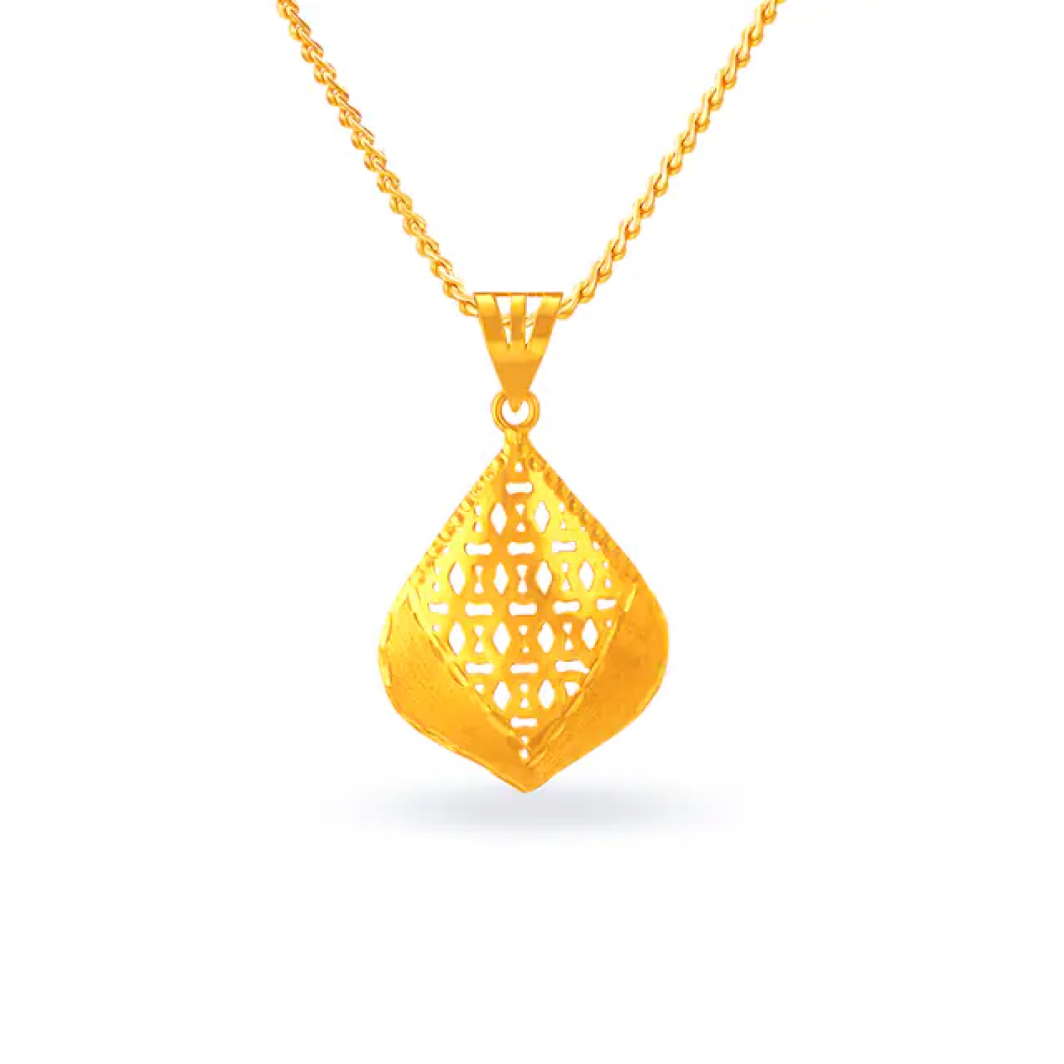Ainsley Teardrop Gold Pendant