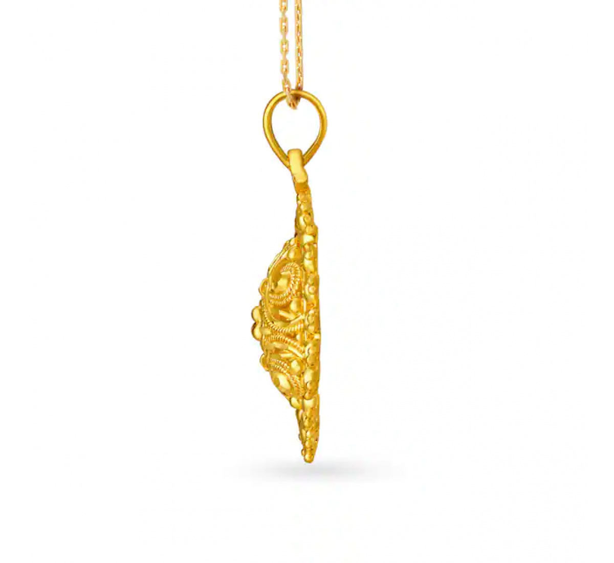 Classic Circular Gold Pendant