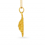 Classic Circular Gold Pendant