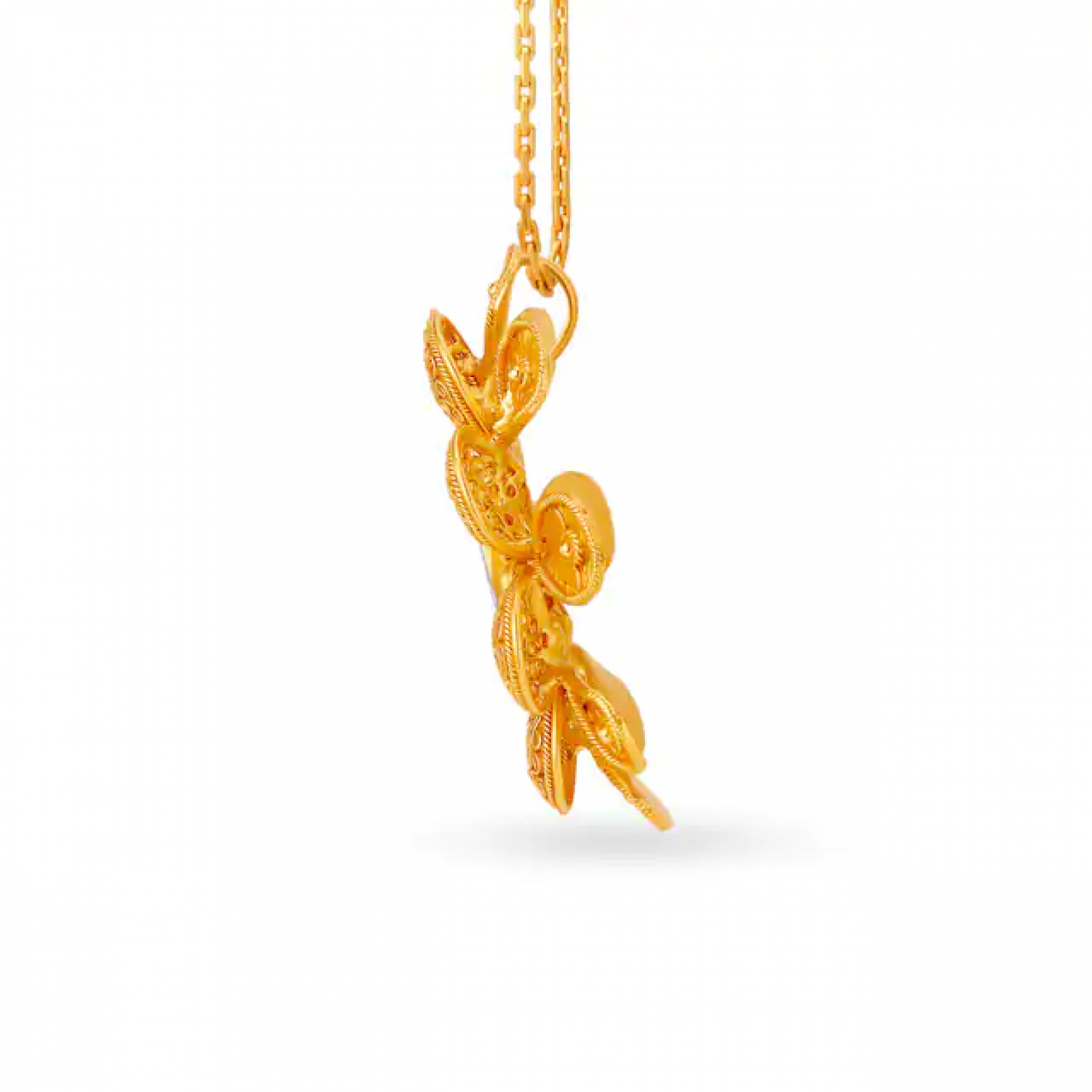 Classical Floral Gold Pendant