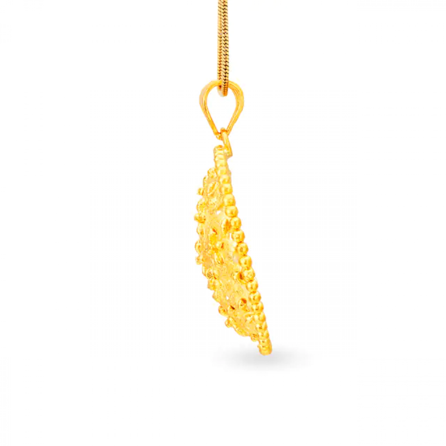 Anuradha Floral Gold Pendant