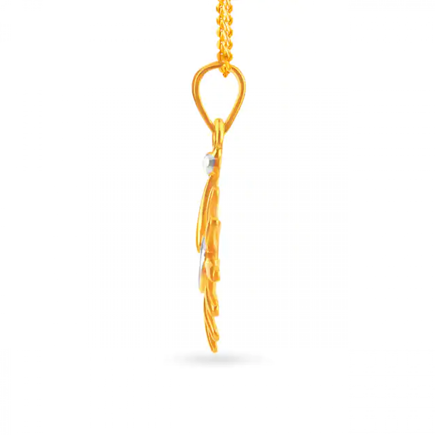 Radiant Gold Floral Pendant