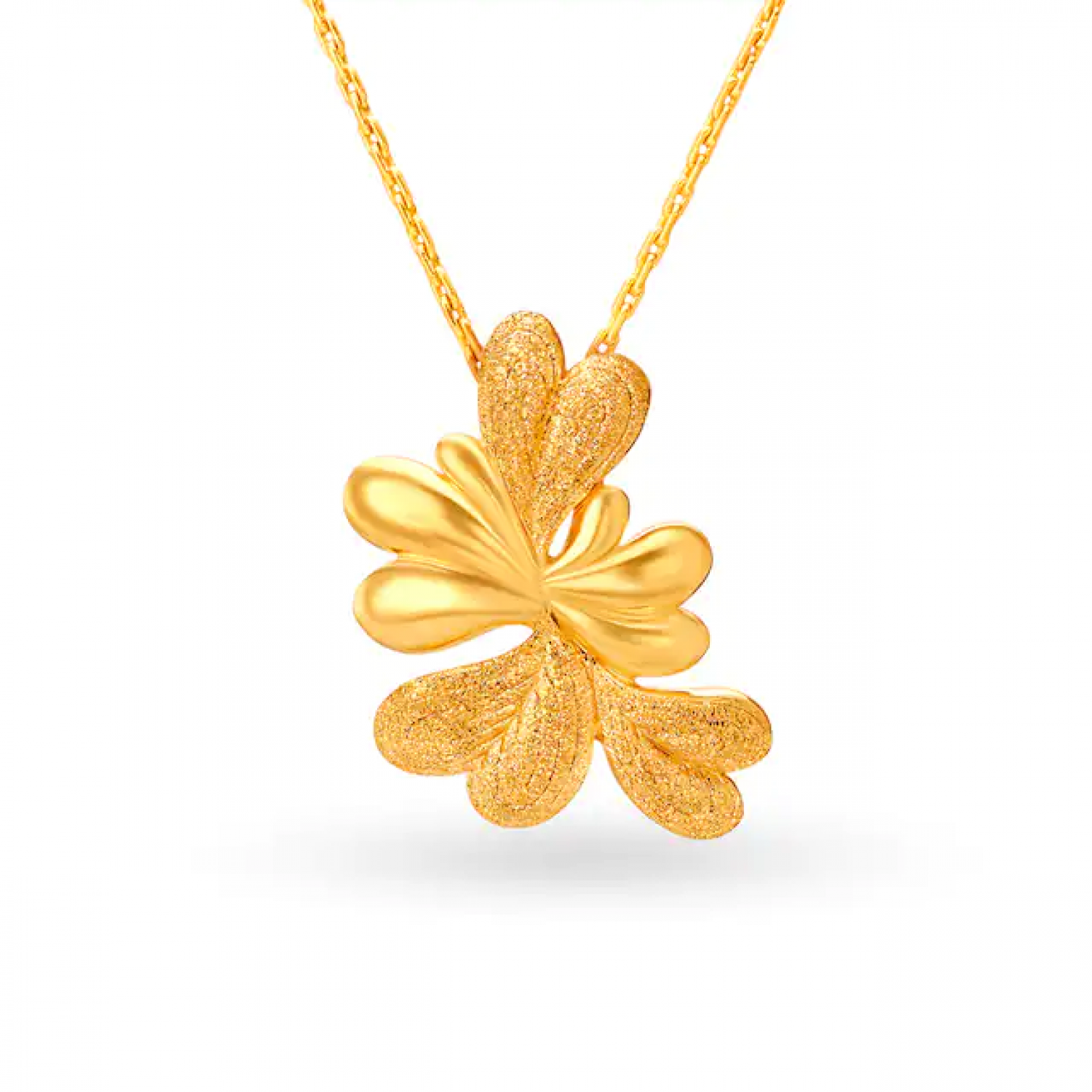 Charming Gold Abstract Pendant
