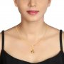 Exuberant Floral Gold Pendant