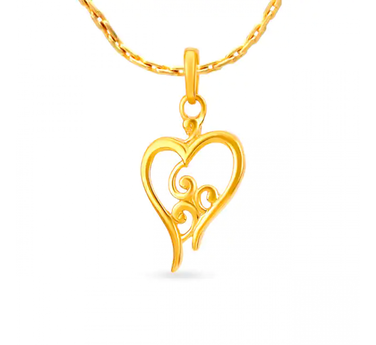 Adorable Gold Heart Pendant