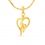 Adorable Gold Heart Pendant