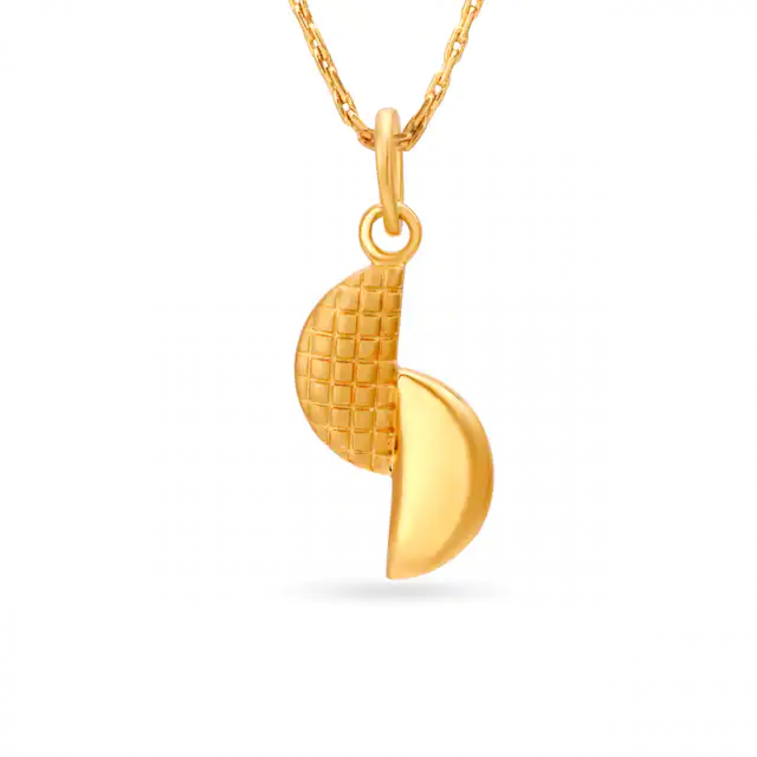 Semi Circle Gold Pendant
