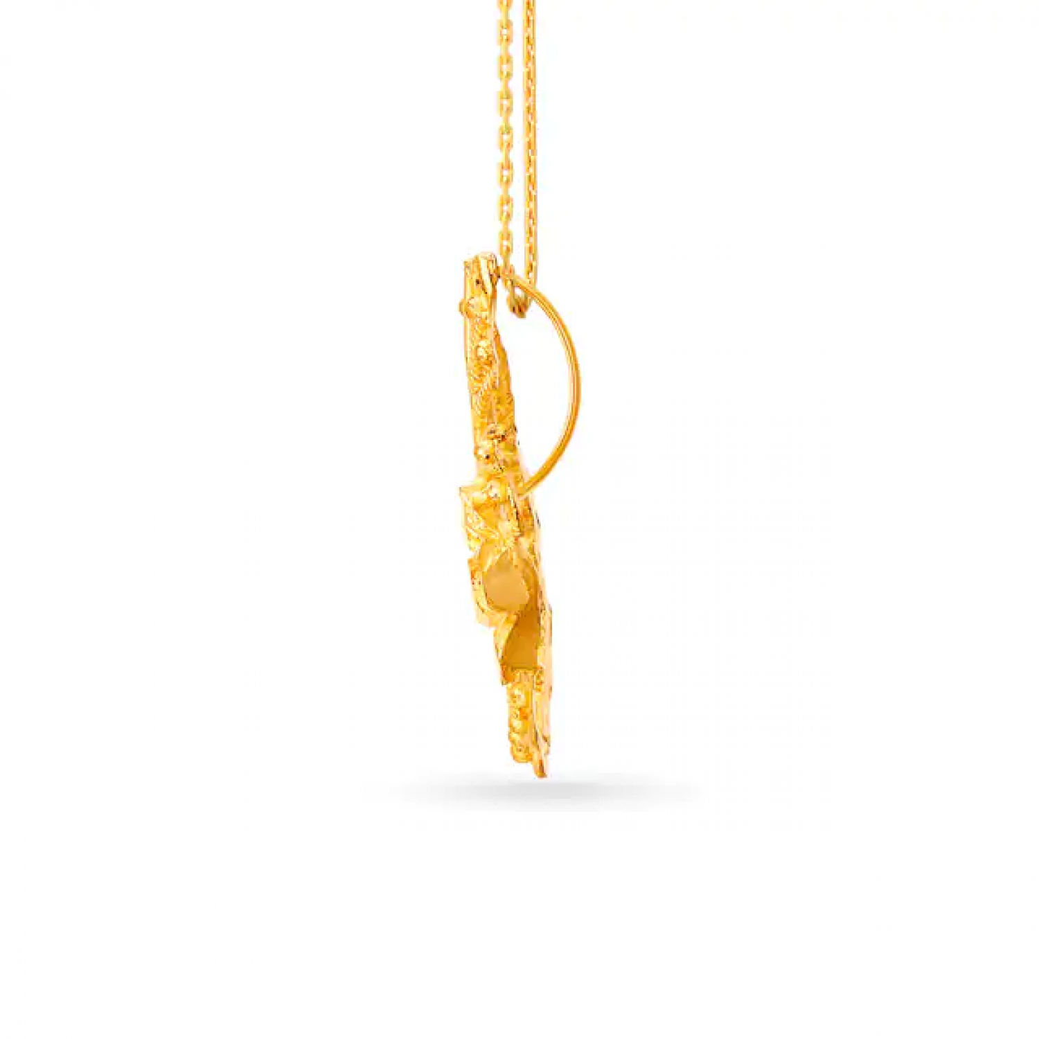 Floral Gold Leaf Pendant