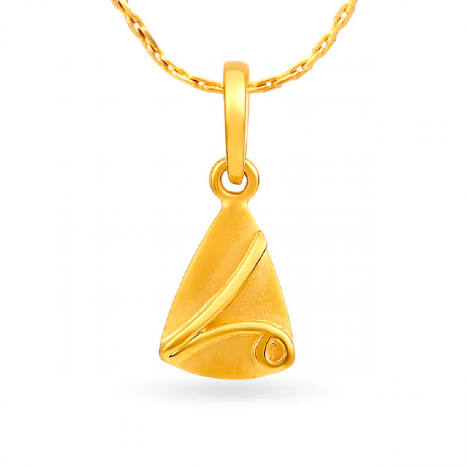 Desta Triangular Gold Pendant