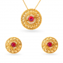Rustic Gold Pendant Set