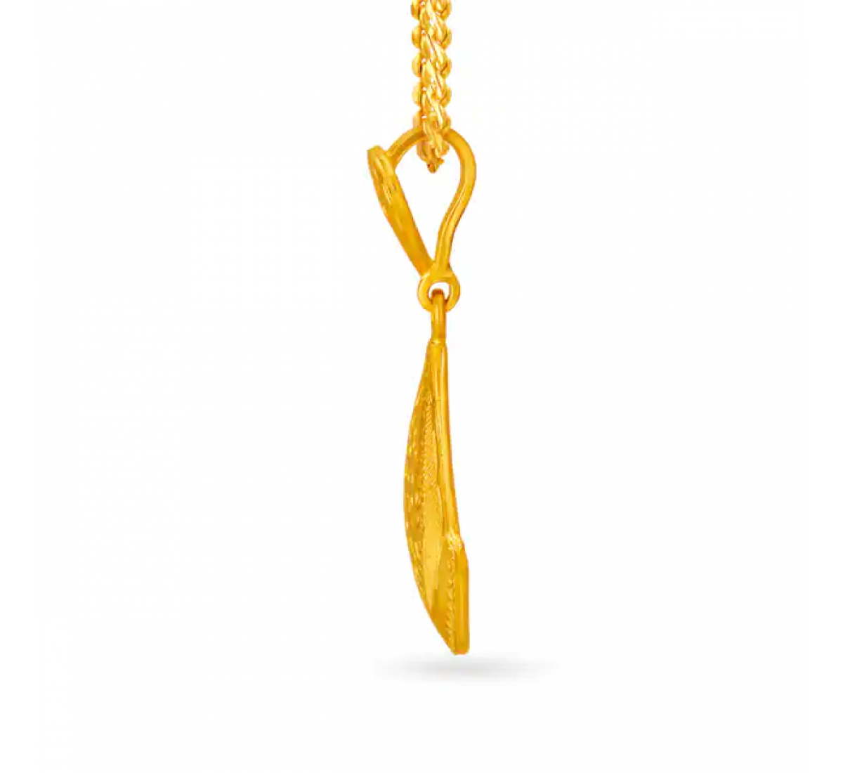 Triangular Gold Pendant Set
