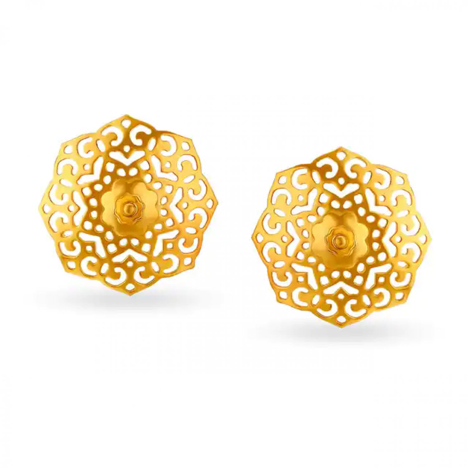 Geometric Zoe Gold Pendant Set