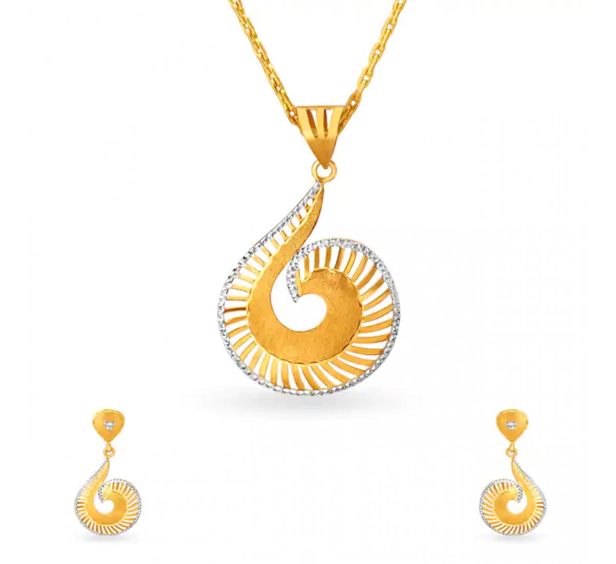 Solstice Gold Pendant Set