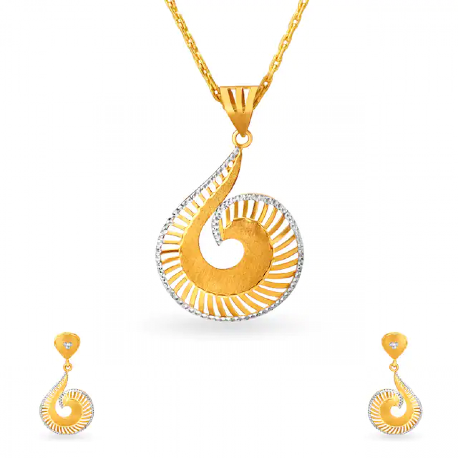 Solstice Gold Pendant Set