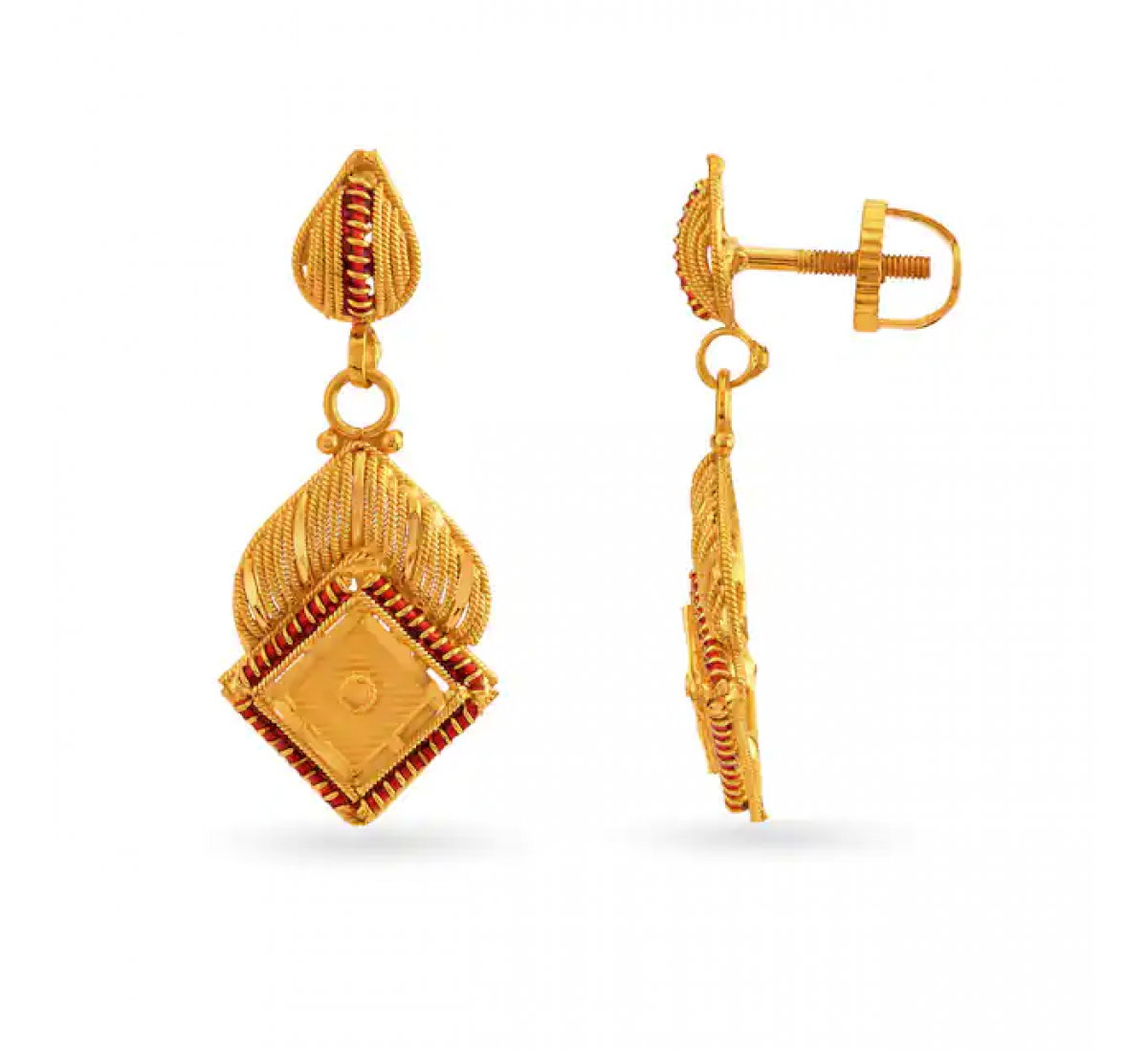 Resplendent Gold Pendant Set
