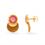 Abstract Eyla Gold Pendant Set