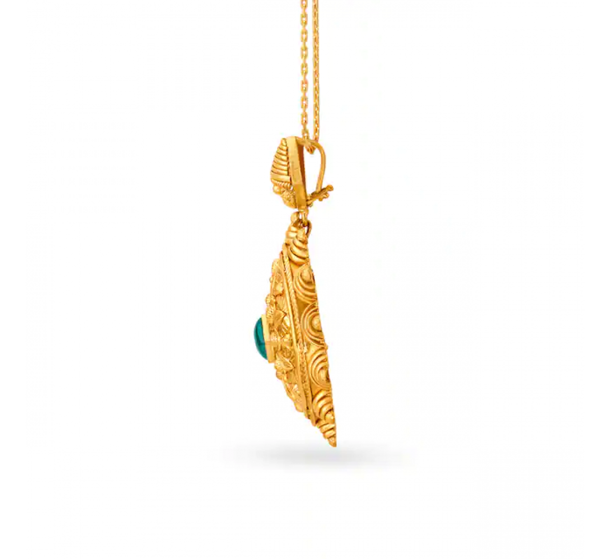 Artsy Floral Gold Pendant Set