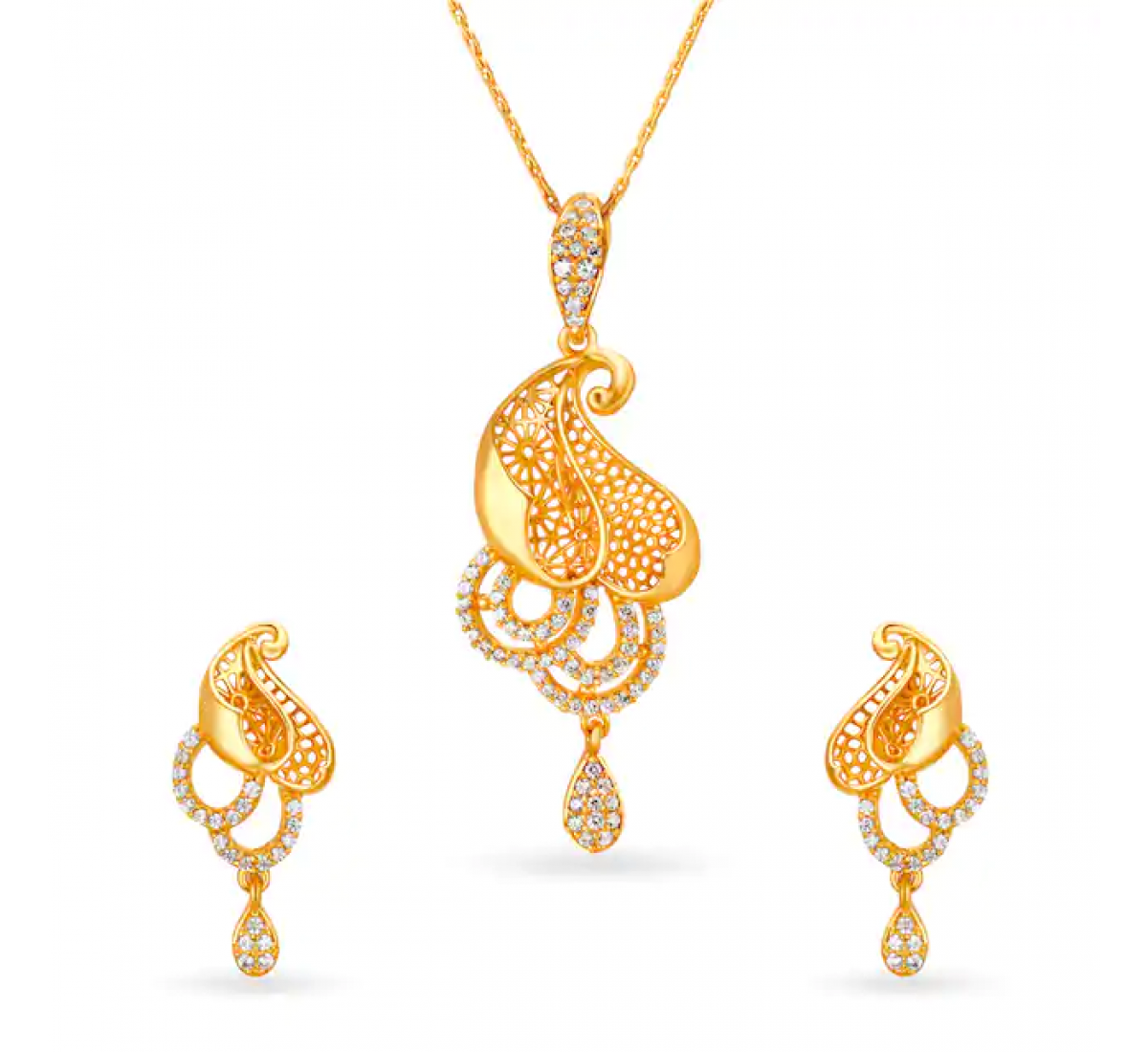 Evianna Gold Pendant Set
