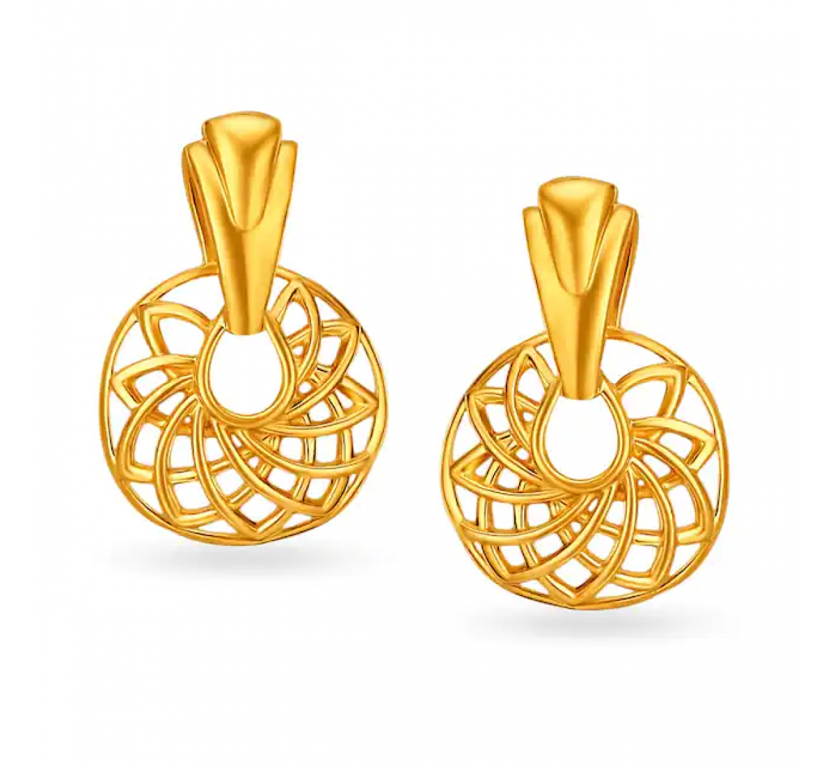 Floral Ingrid Gold Pendant Set