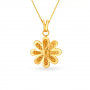 Shimmering Gold Pendant Set
