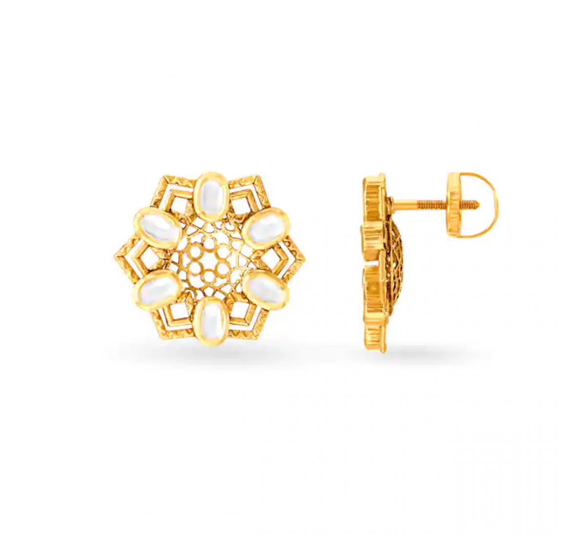 Enamel Gold Pendant Set