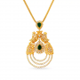 Aisha Peacock Gold Pendant Set