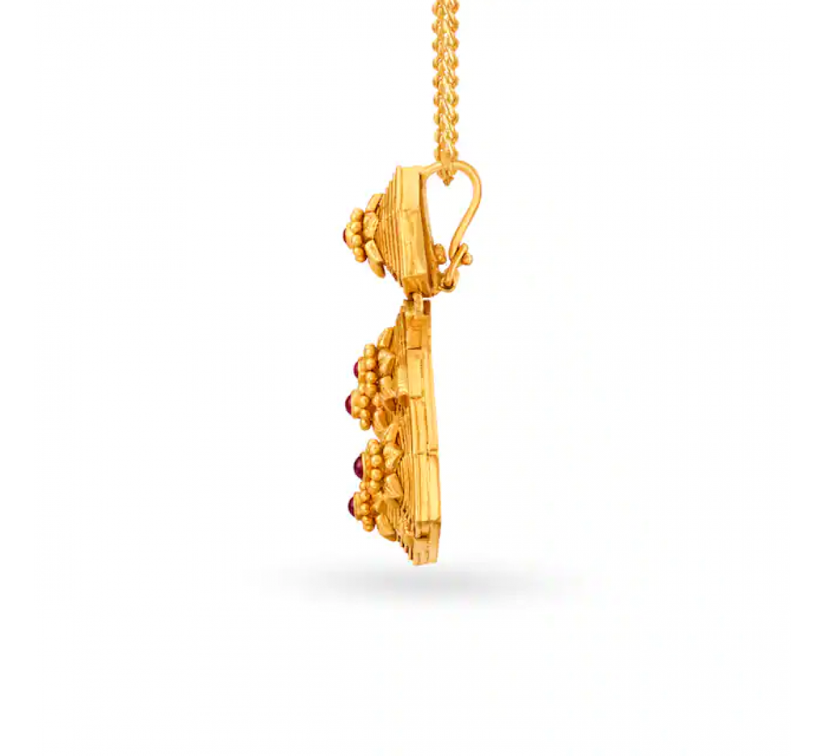 Reena Floral Gold Pendant Set