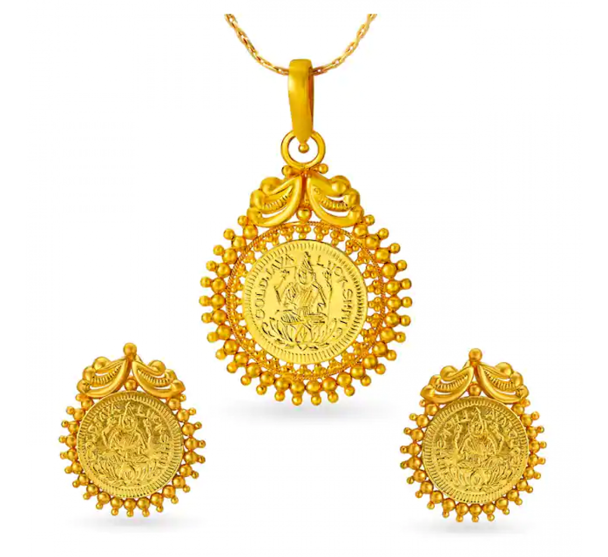 Laxmi Gold Pendant Set