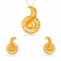 Captivating Gold Pendant Set