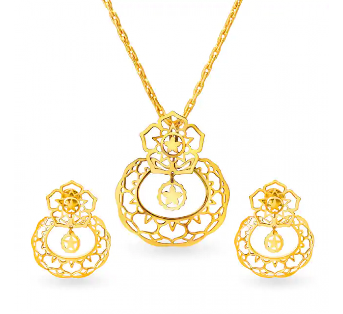 Regina Regal Gold Pendant Set