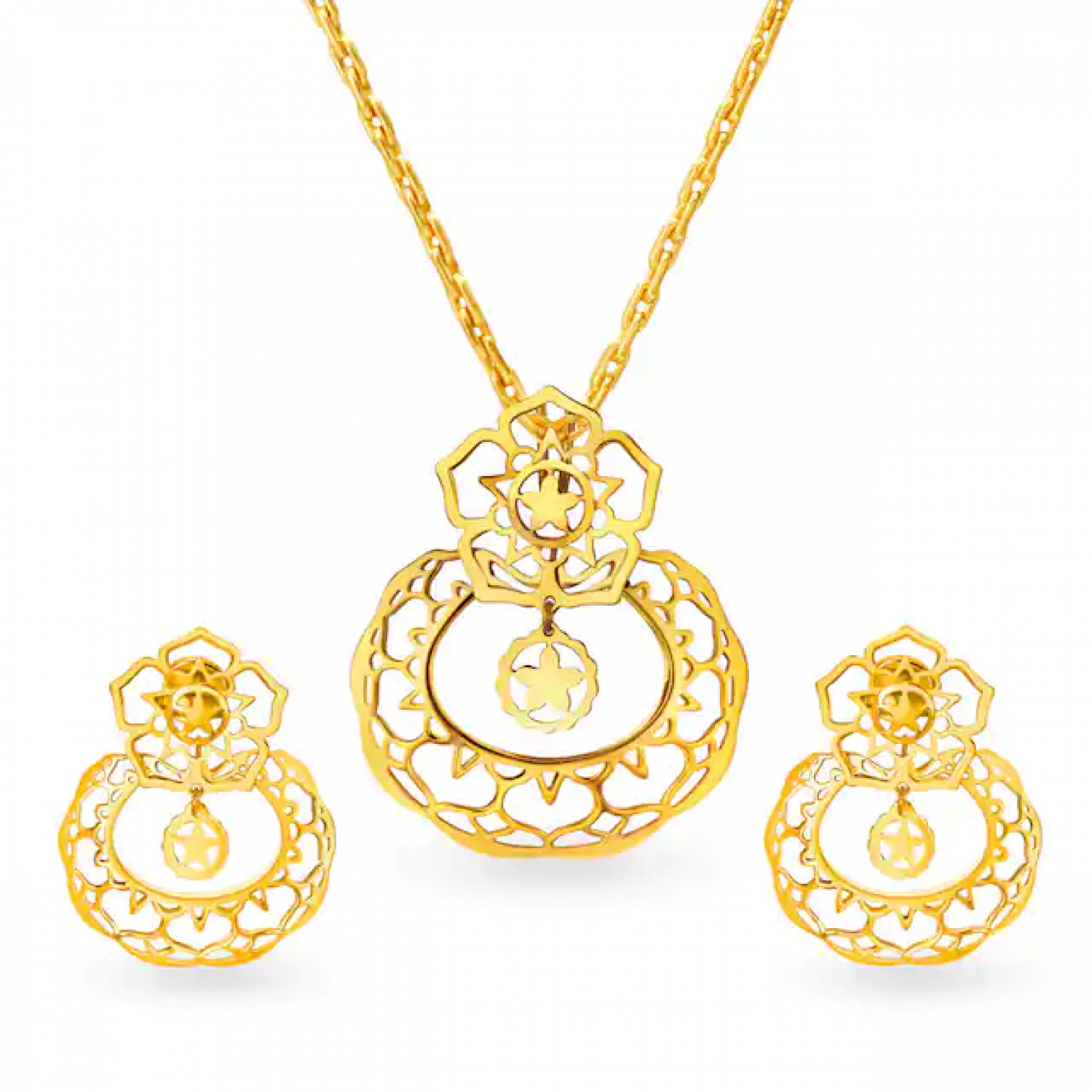 Regina Regal Gold Pendant Set