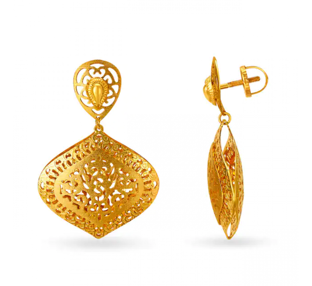 Mesh Gold Pendant Set