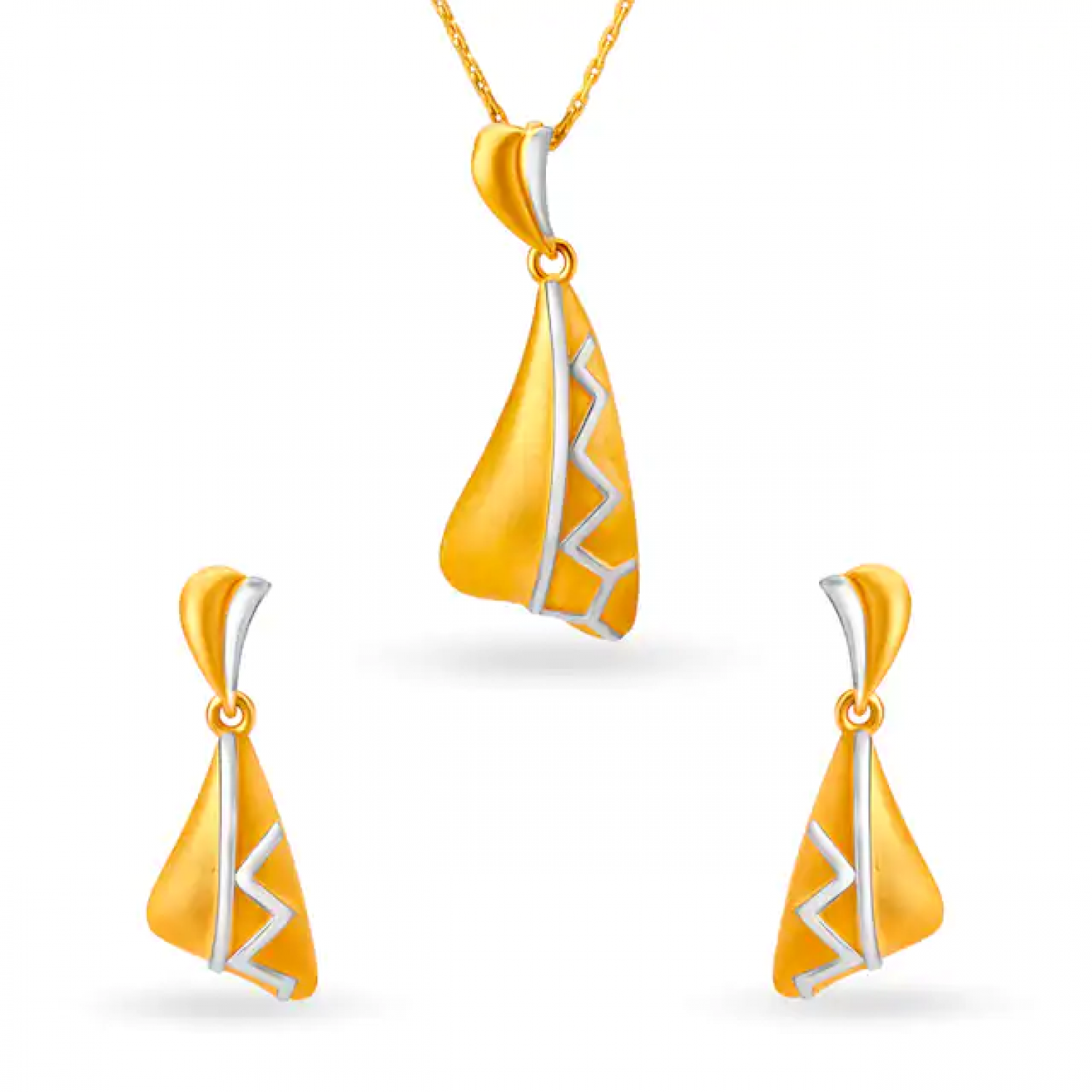 Chic Gold Pendant Set