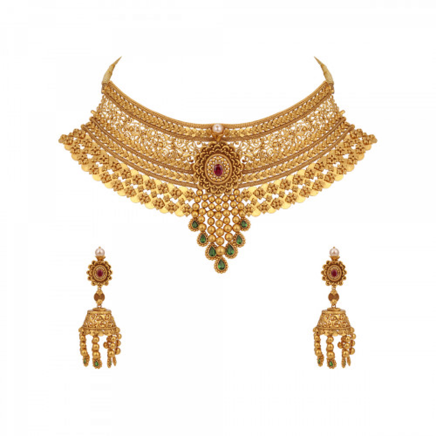 The Pasia Gold Necklace Set