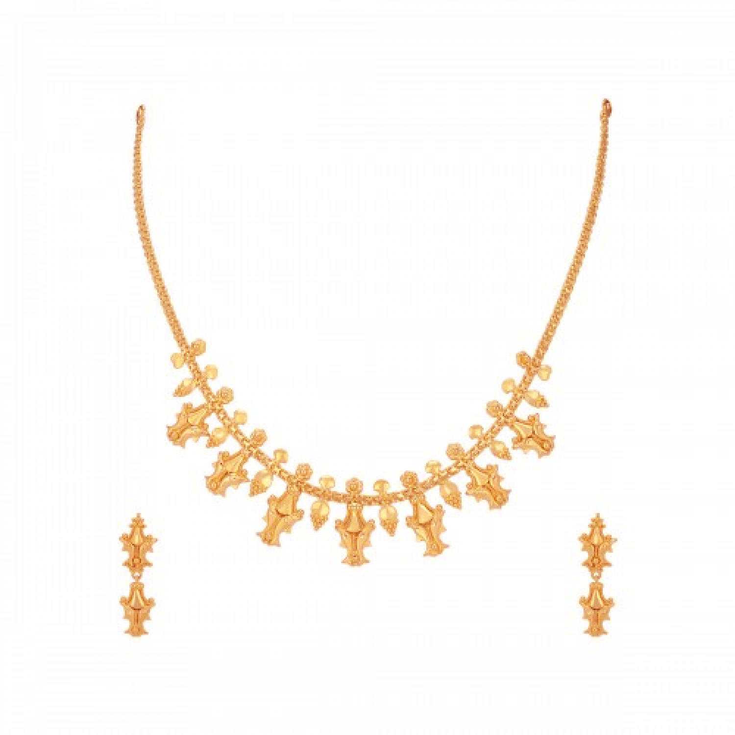 The Misty Gold Necklace Set