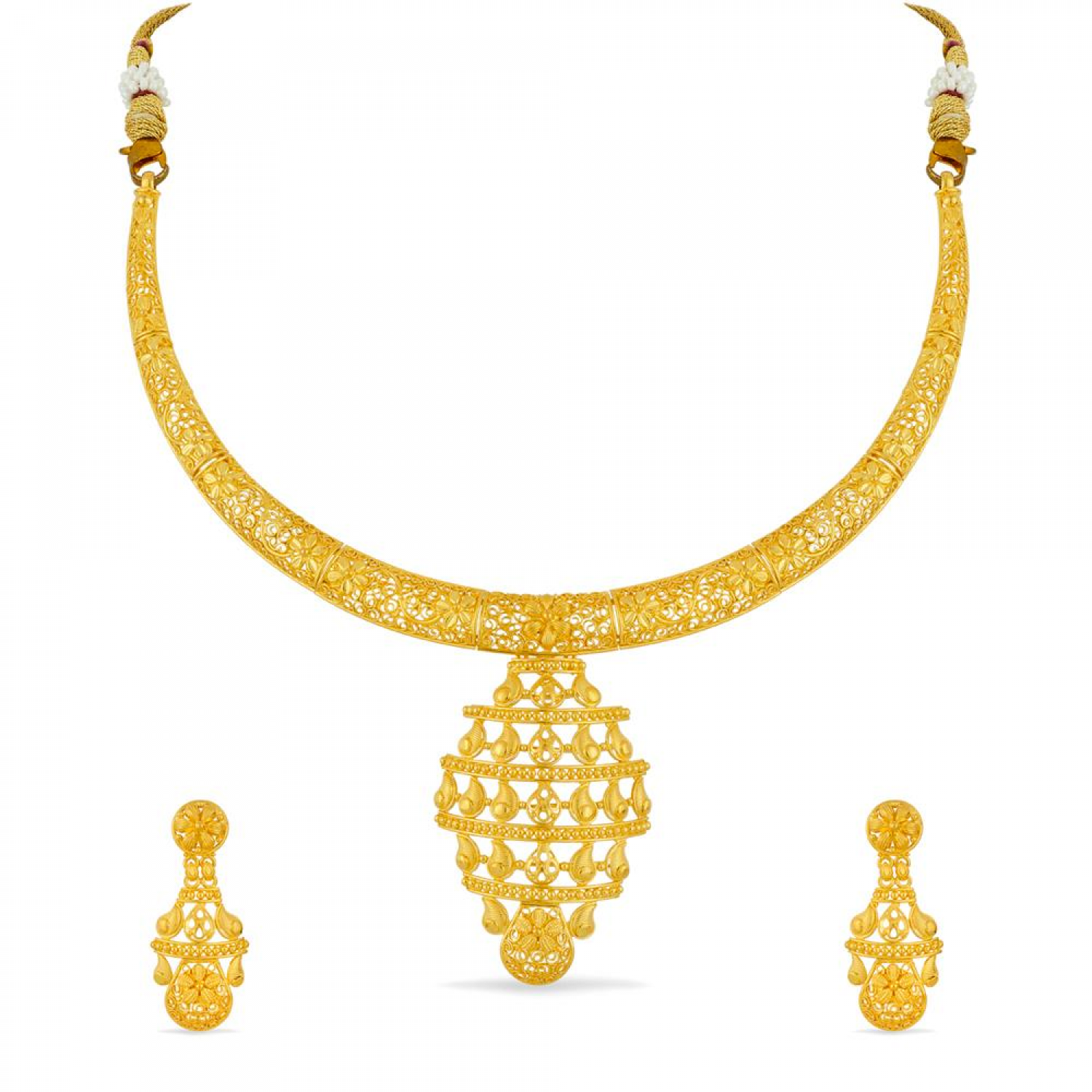 Aarti Design Gold Necklace Set