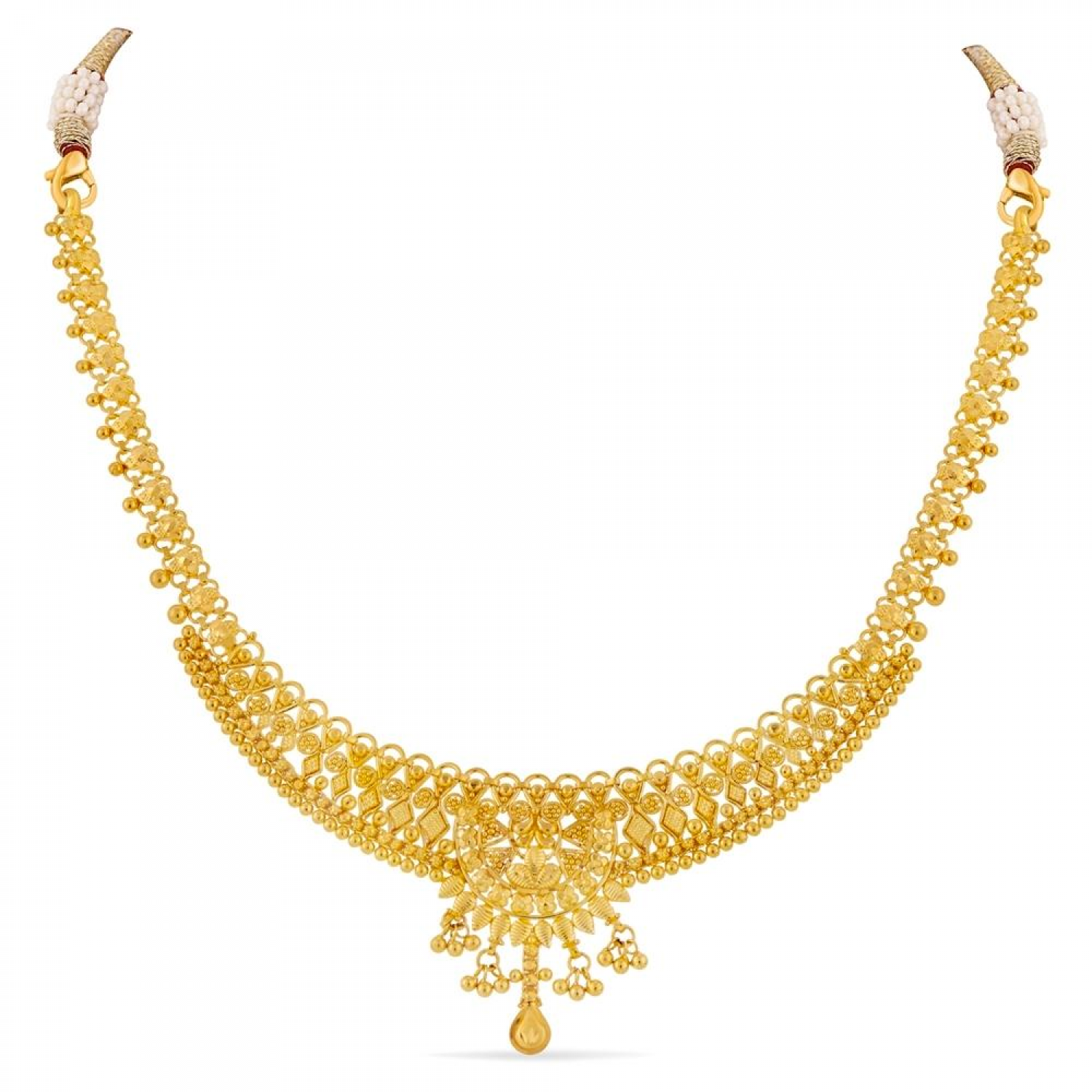 Sania Floral Gold Necklace Set