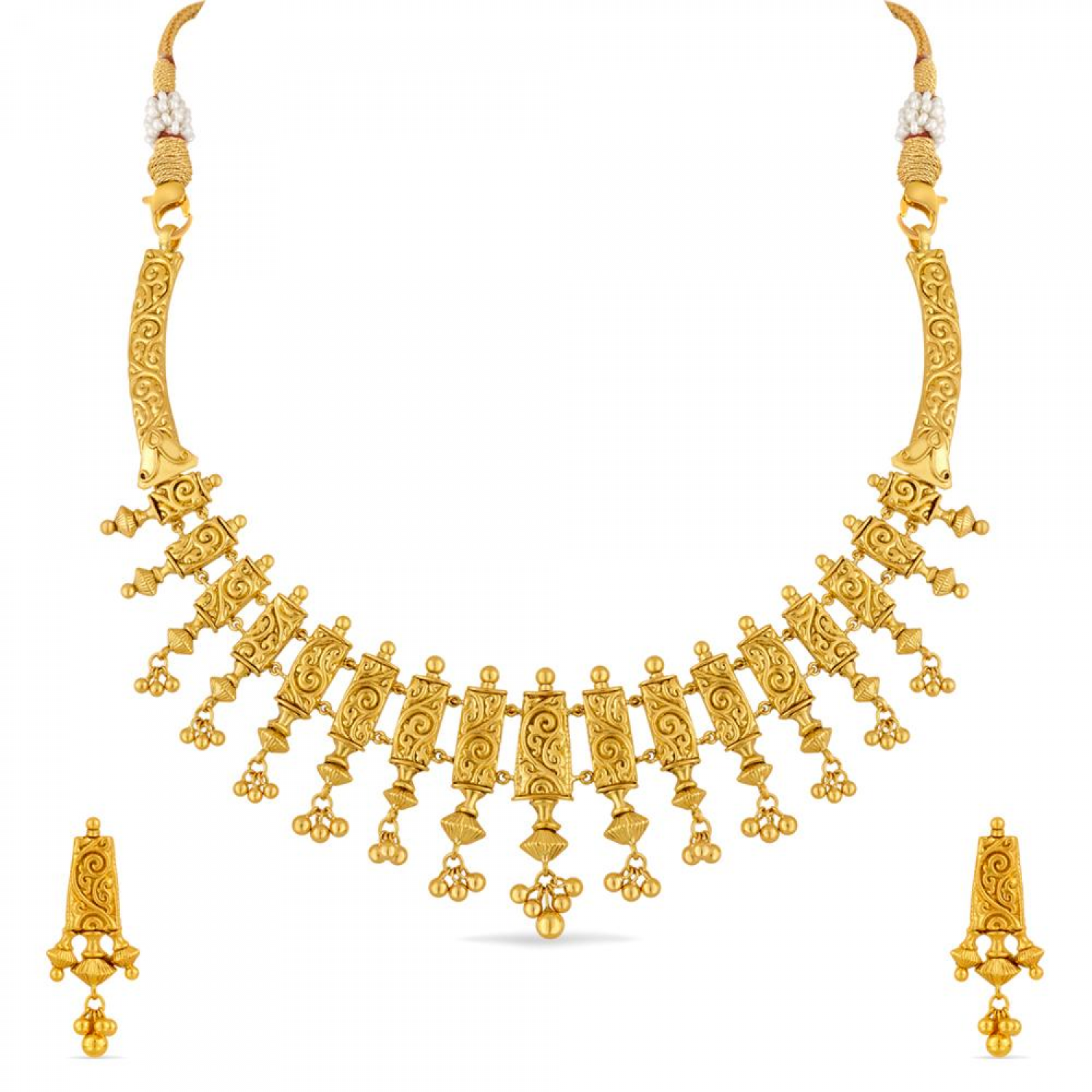 Aarushi Gold Necklace Set