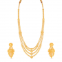 Marie Heart Gold Necklace Set