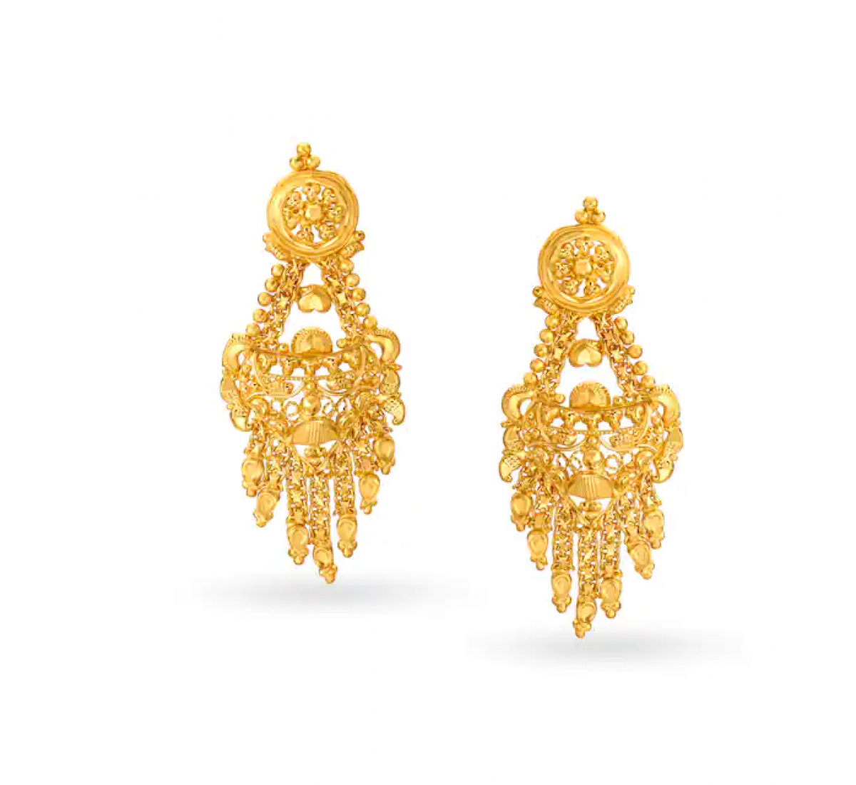 Visha Floral Gold Necklace Set