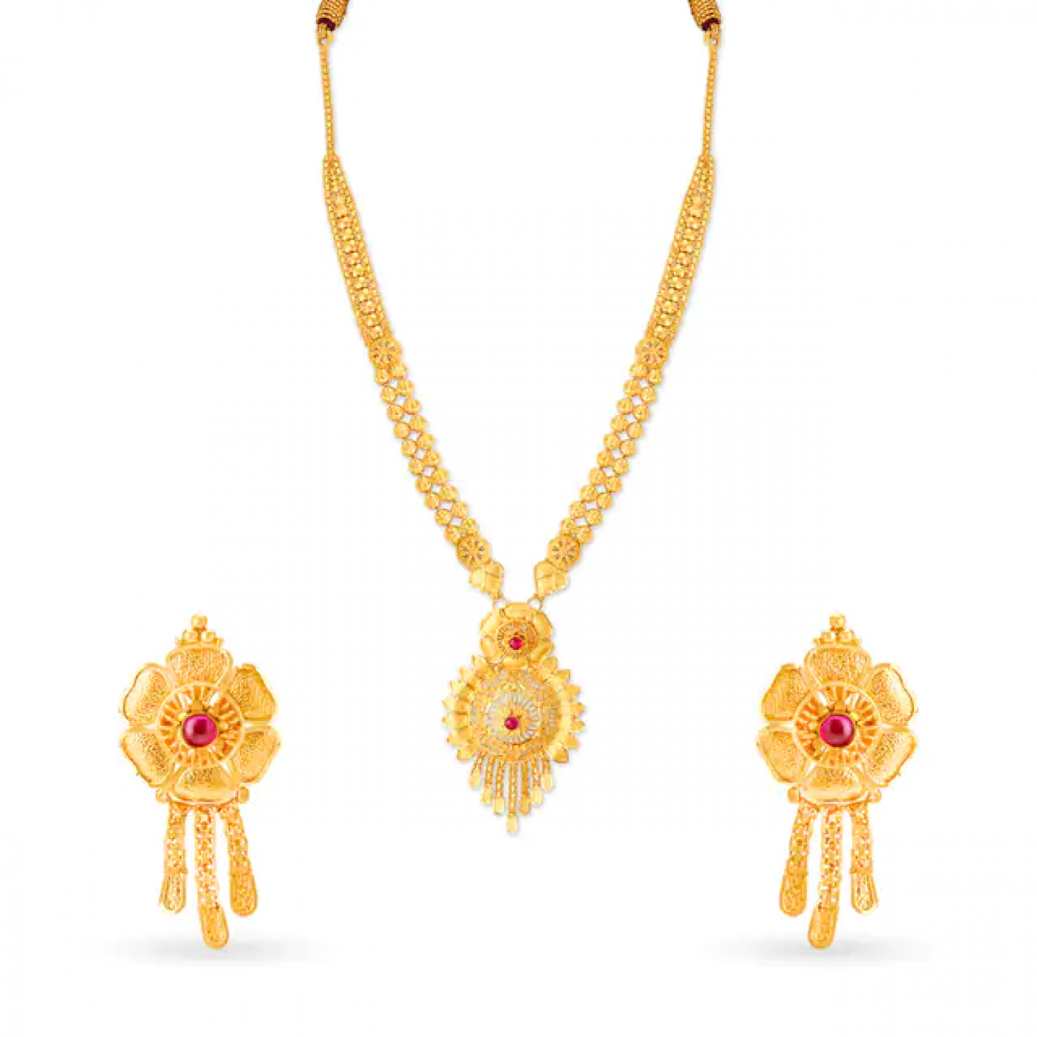Aadhira Gold Necklace Set