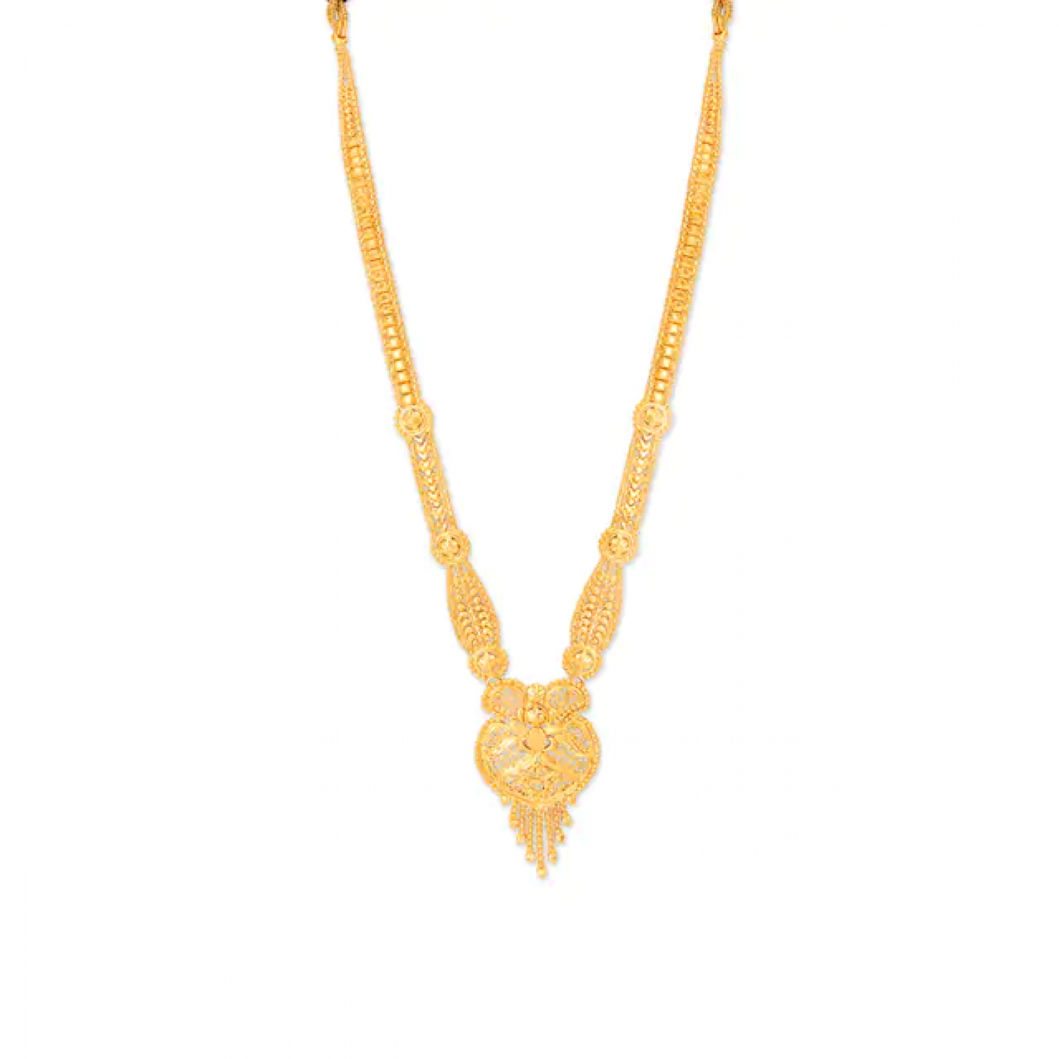 Ryanika Gold Necklace Set