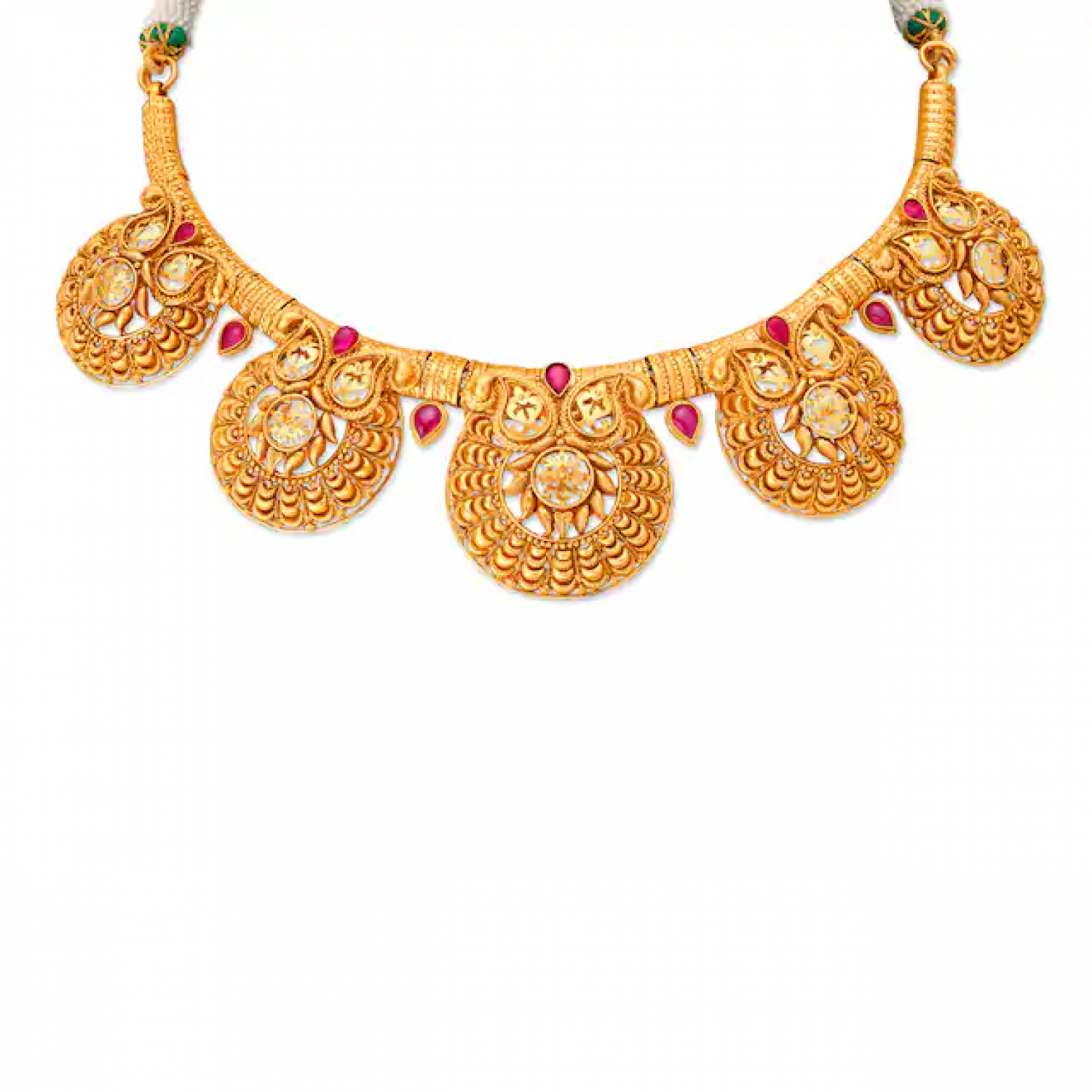 Paisley Gold Necklace Set