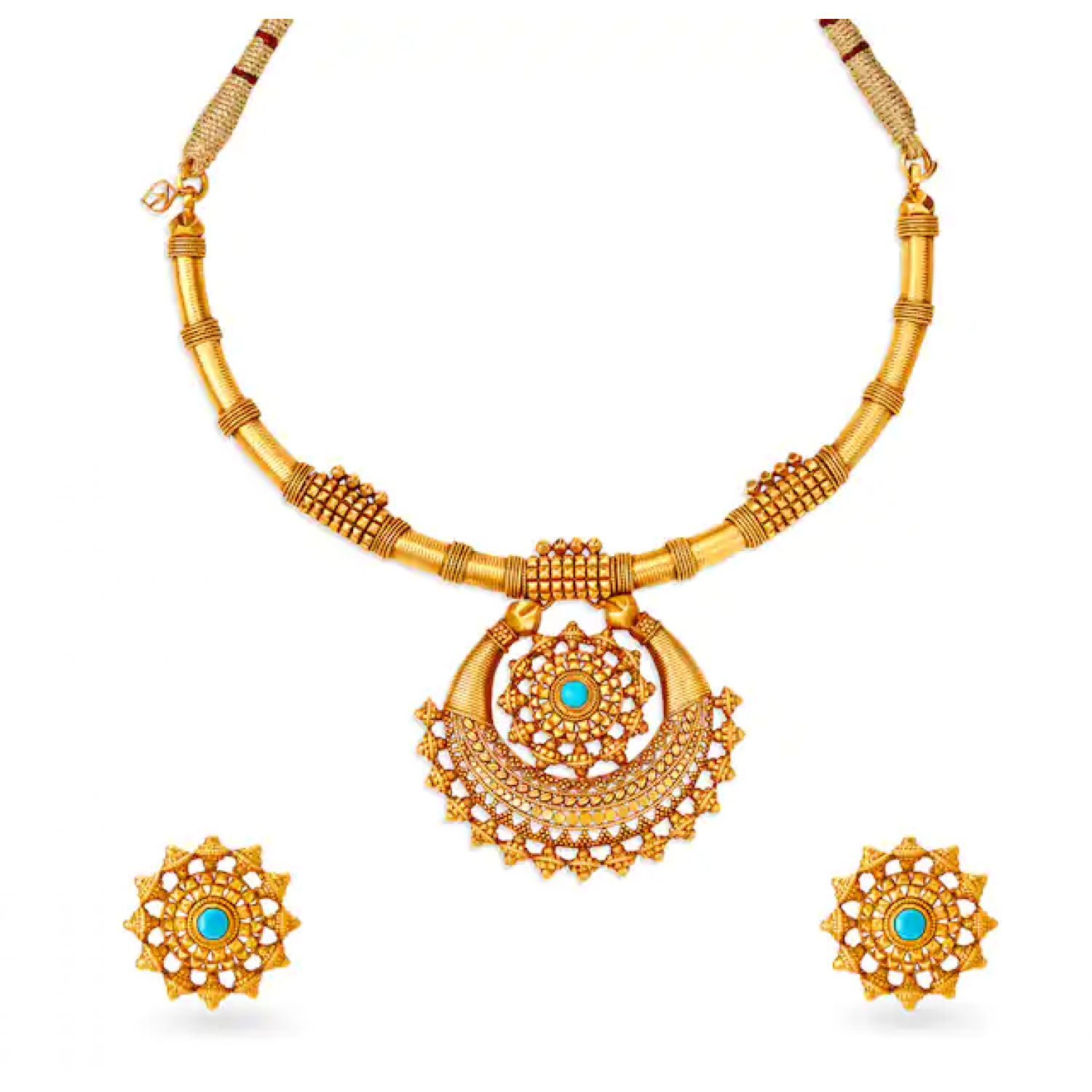 Wondrous Gold Necklace Set
