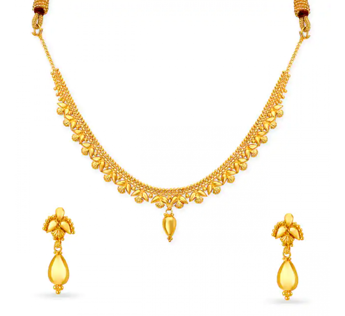 Intricate Gold Necklace Set