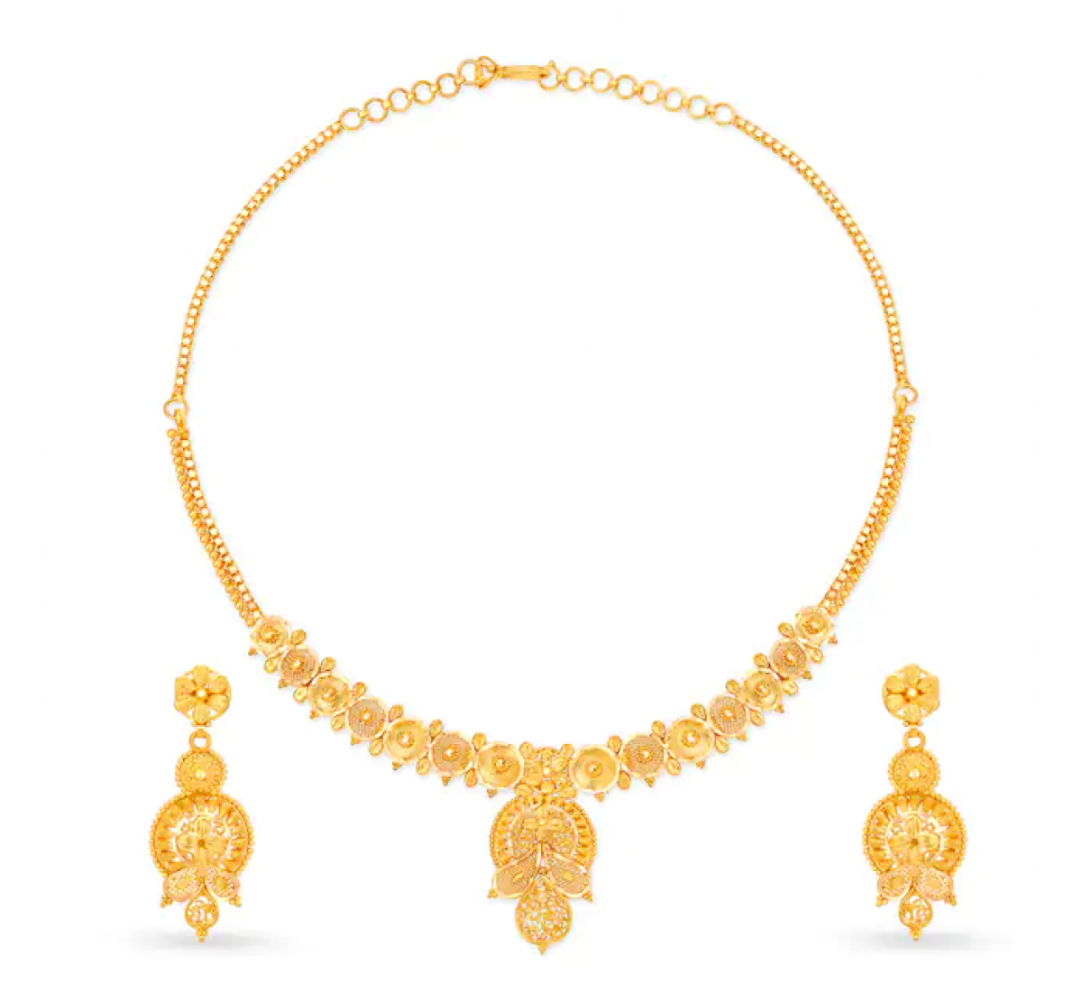 Anshika Gold Necklace Set