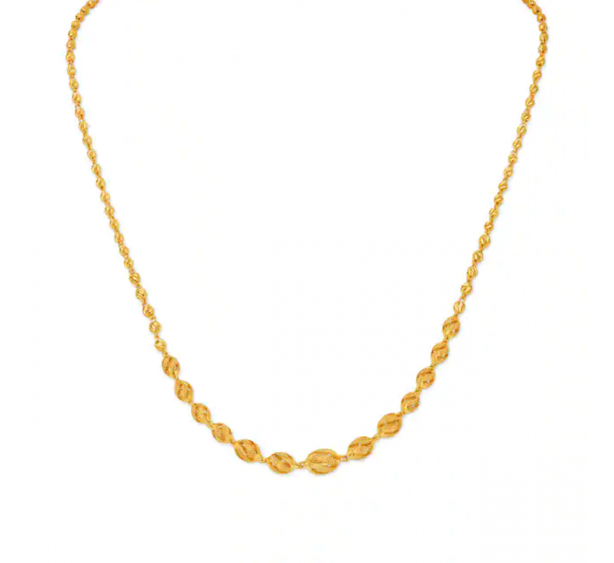 Sleek Artistic Gold Chain