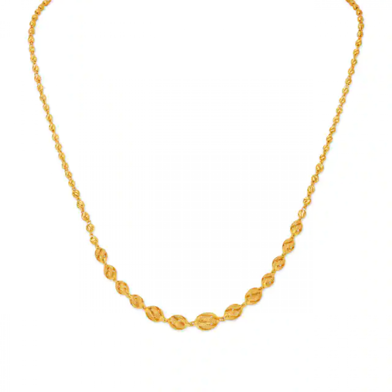 Sleek Artistic Gold Chain