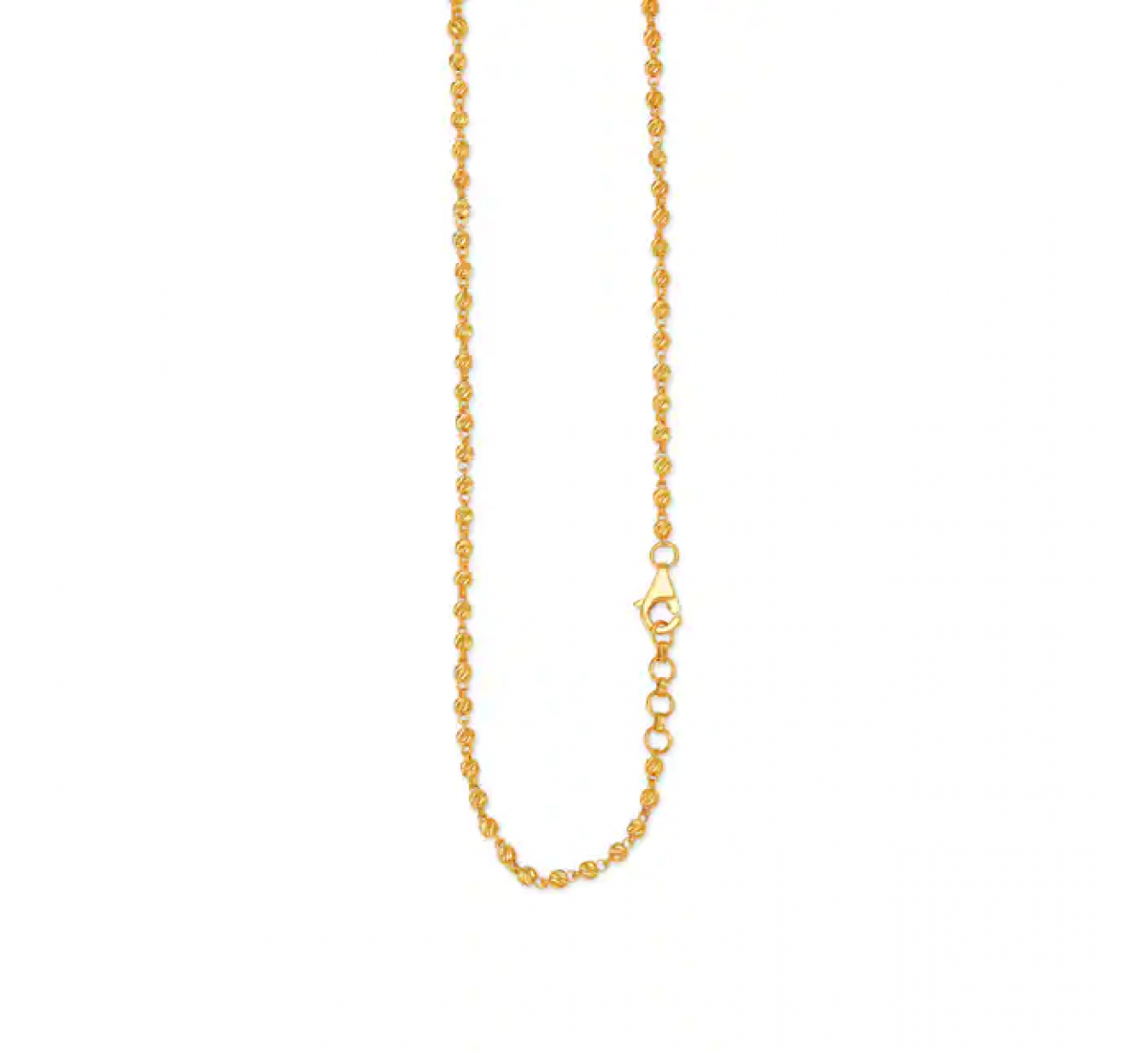 Sleek Artistic Gold Chain